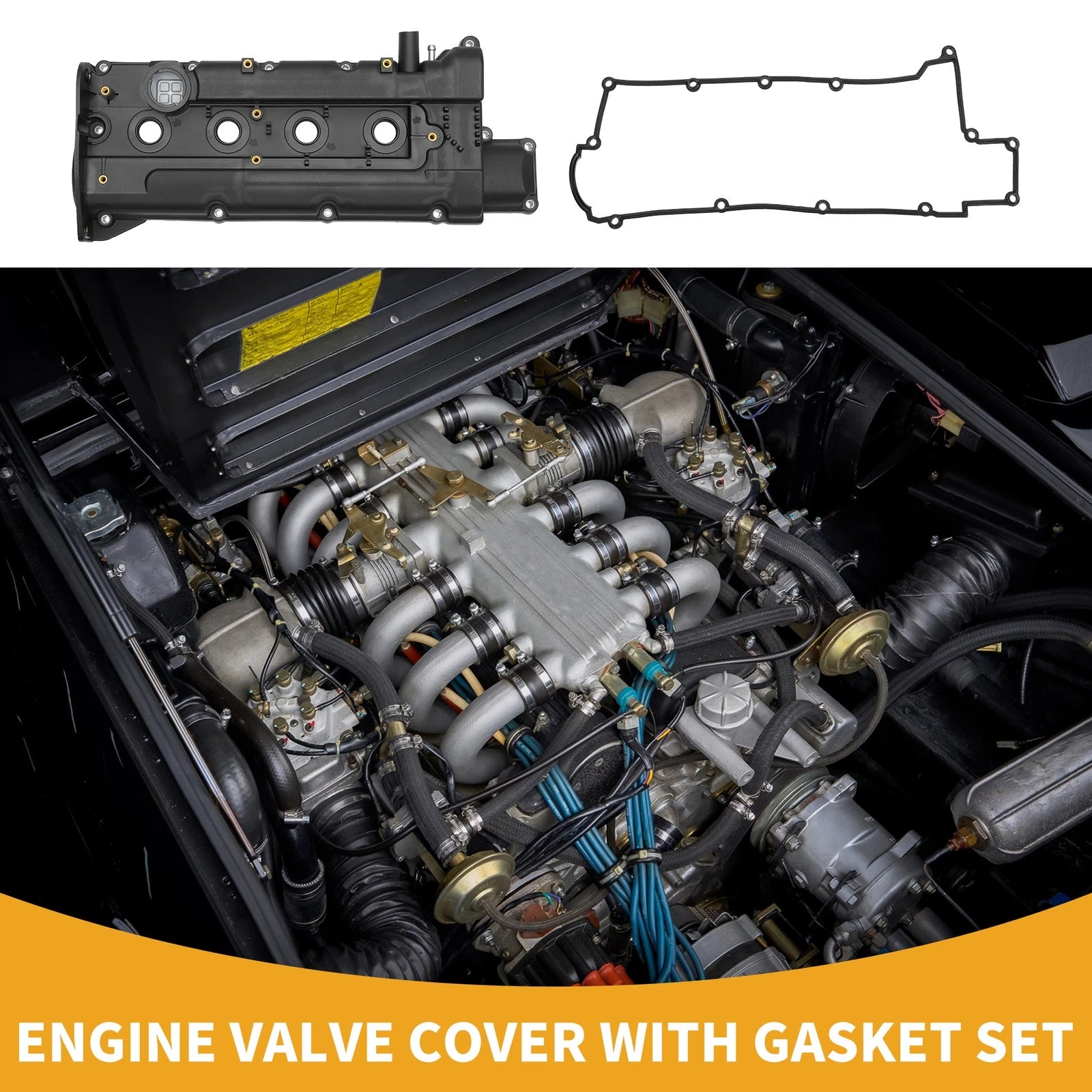 Engine Valve Cover with Gasket Replacement for Hyundai Elantra Elantra GT (2012–2018)