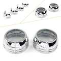 Set of 2 Chrome Fork Boot Covers for Harley Davidson FXD (2006–2017)