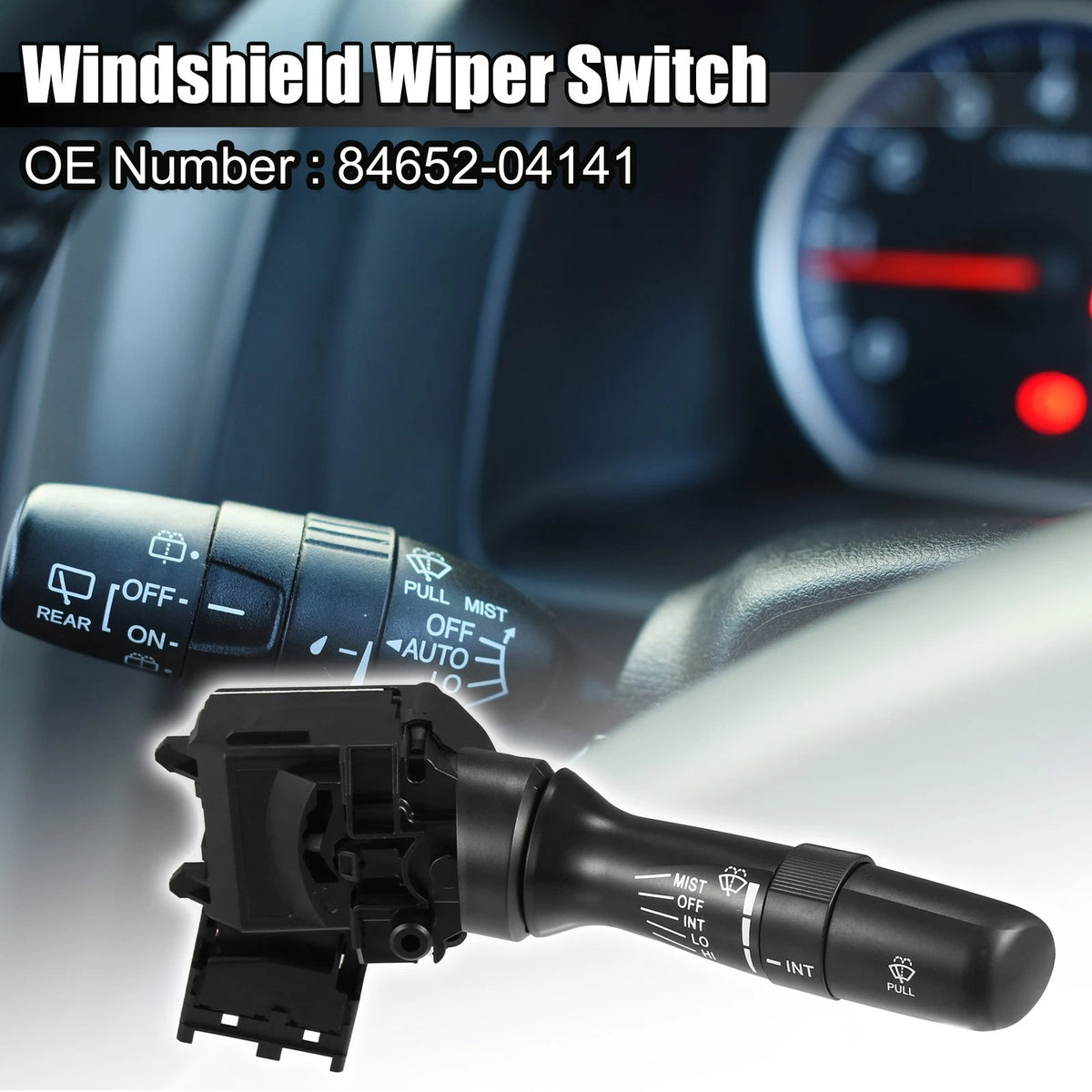 Front Windshield Wiper Switch Replacement for Toyota Camry 2.4L (2007–2010)
