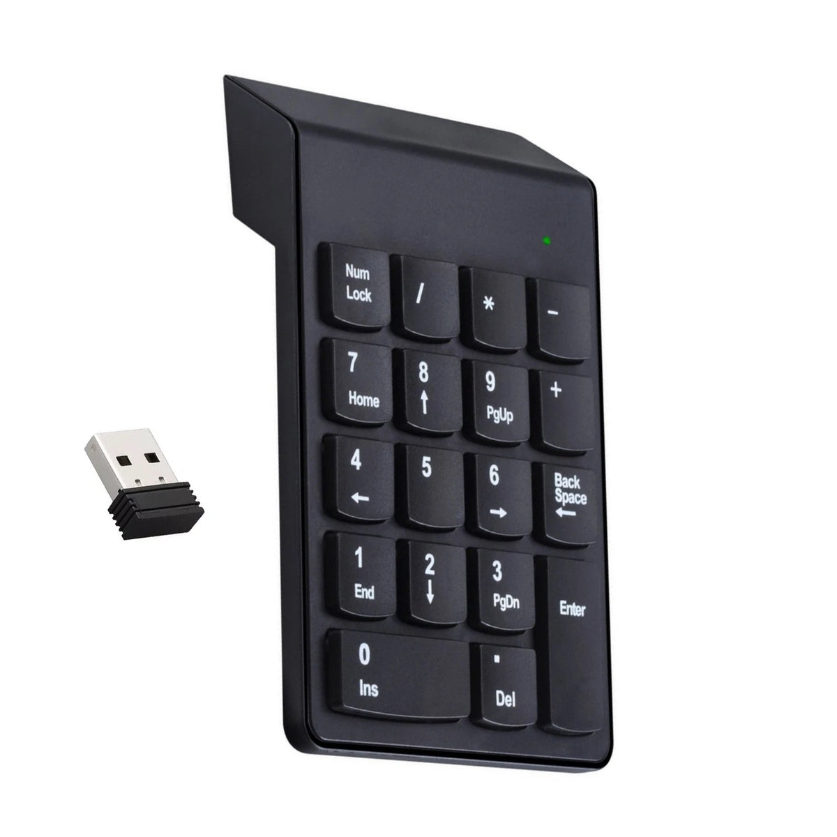 Wireless USB Number Keyboard for Laptop/PC (Gaming, 2.4GHz, 33ft Range)