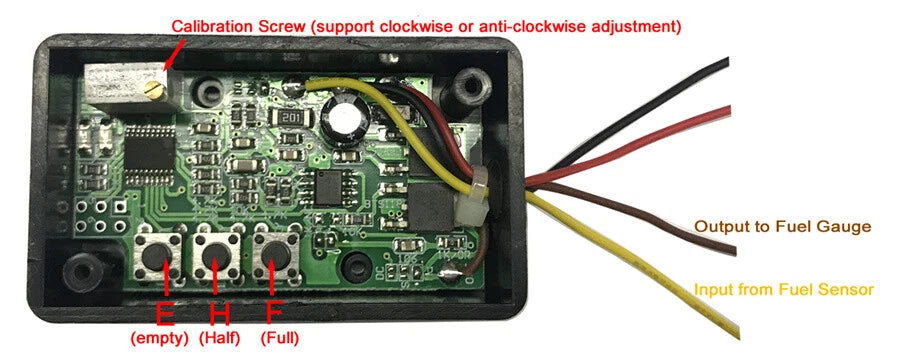 New Fuel Gauge Interface Module Ohm Range Converter Fit for Any Fuel Gauges