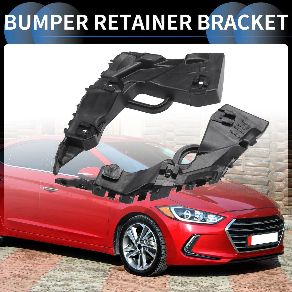 Front Bumper Retainer Bracket Pair for Hyundai Elantra (2017–2018)
