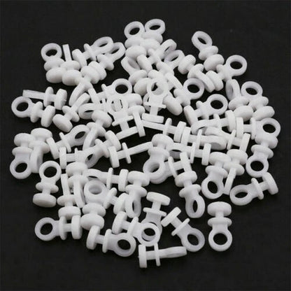 50x Nylon Curtain Track Hooks for Camper Van Motorhome Caravan Boat