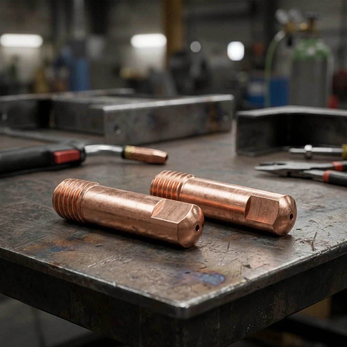 Gasless Flux Core Nozzle Tips Kit for MIG Welding 14AK (0.6-1.2mm)