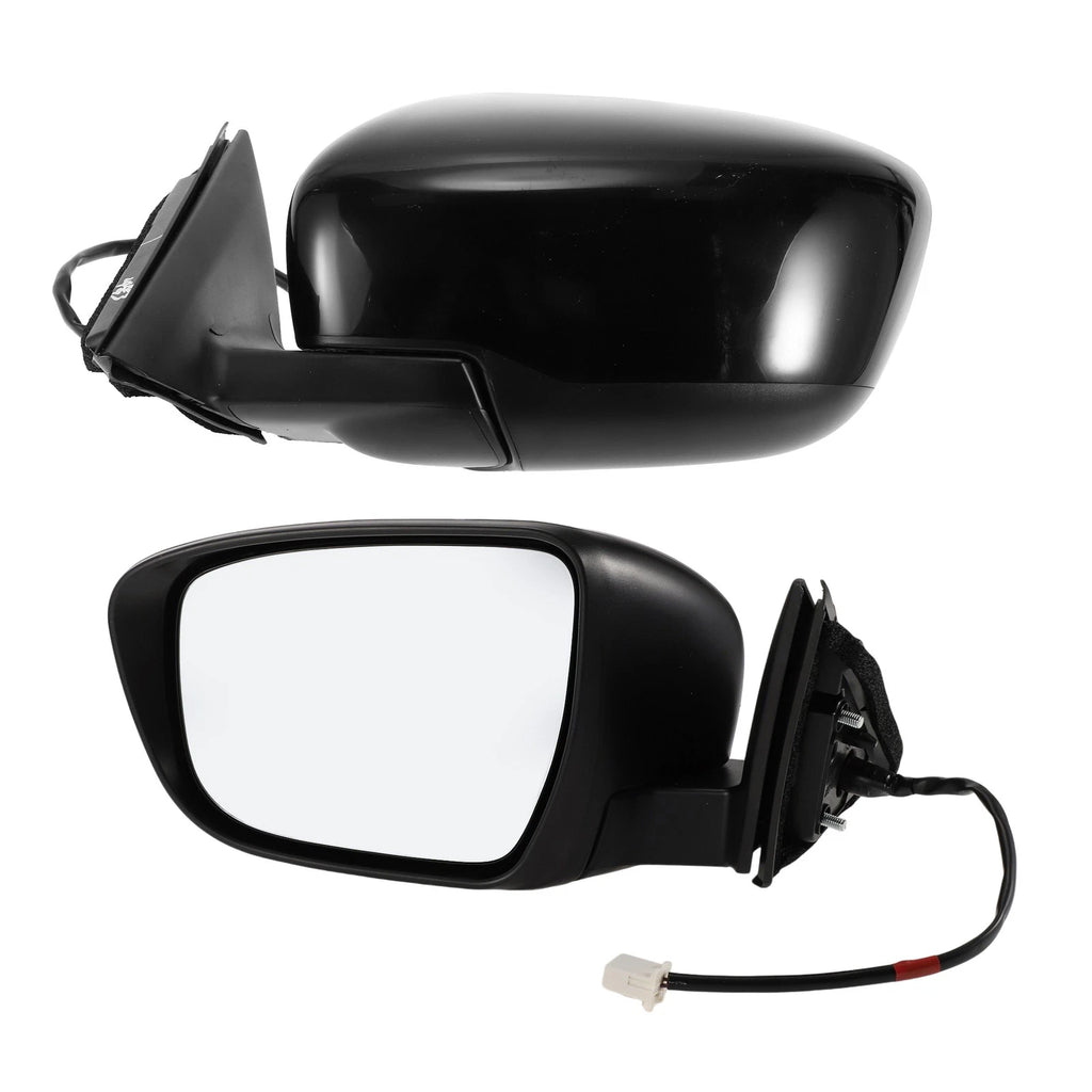 Left Side Door Mirror for Nissan Rogue (2014–2020) Manual Folding Black
