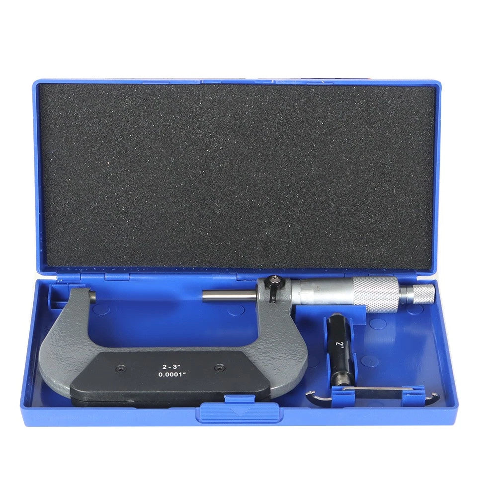 Precision Outside Micrometer 2-3" 0.0001" Carbide Tips for Automotive Use