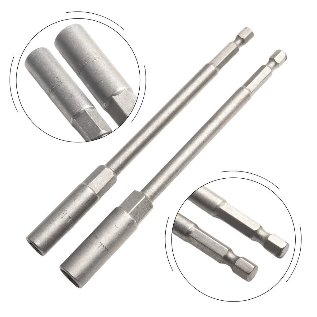 Heavy Duty Hex Socket Nut Driver Set (150mm Length)