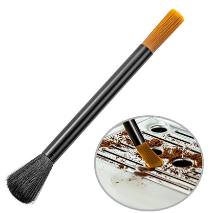 Coffee Brush with Aluminum Handle and Soft Nylon Bristles for Gentle Cleaning