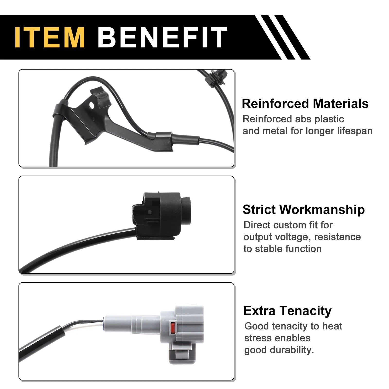 ABS Wheel Speed Sensor Replacement for Toyota Tacoma Front Right (2005–2015)