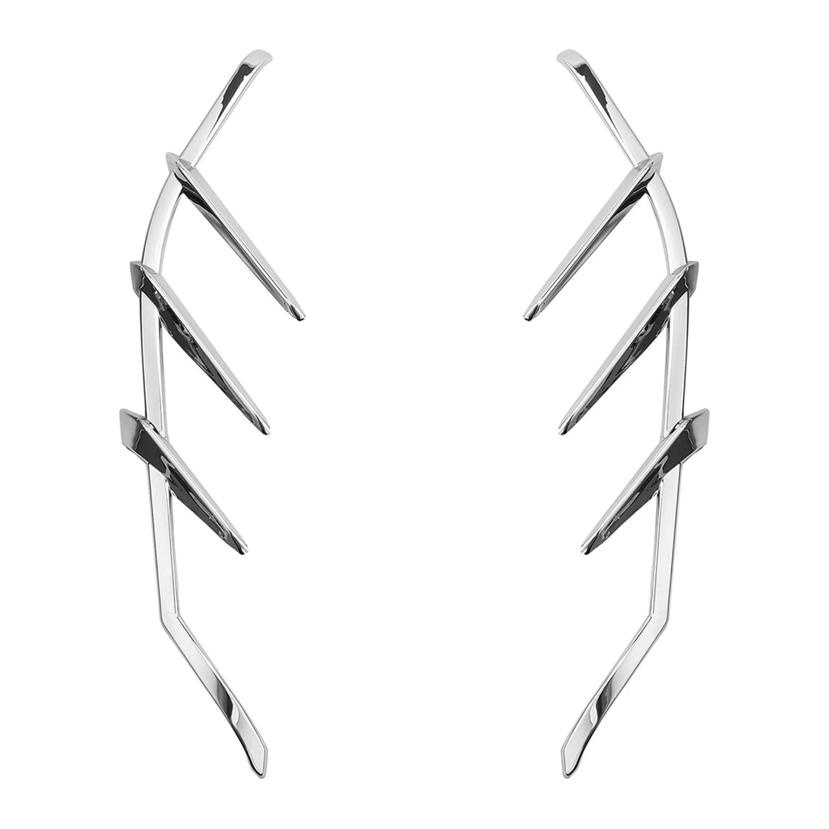Chrome Mid-Frame Air Deflectors Trims for Harley Touring Road King Glide (2009–2023)