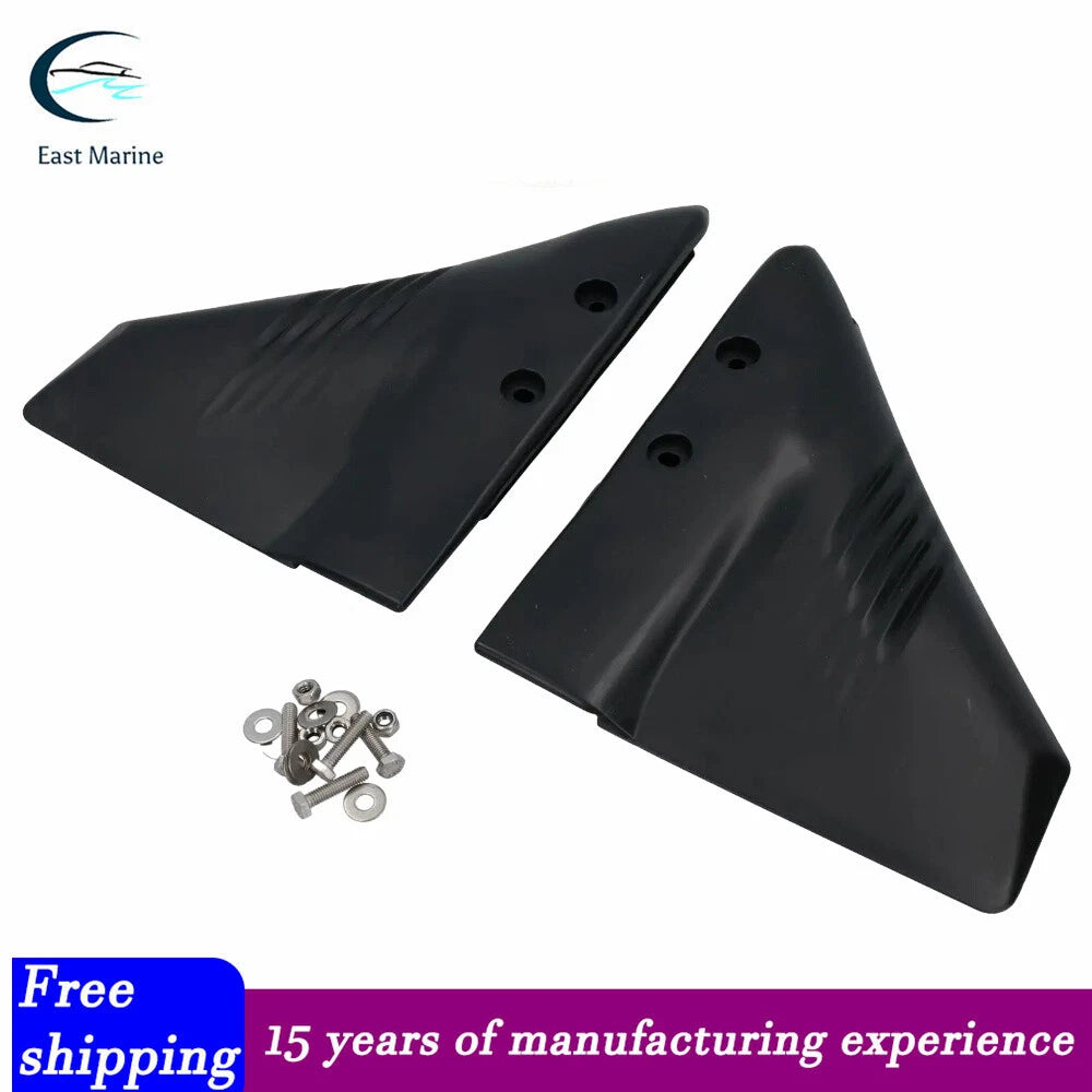 Dolphin fin hydrofoil for outboard motor and Stern Out Drive Motor Black