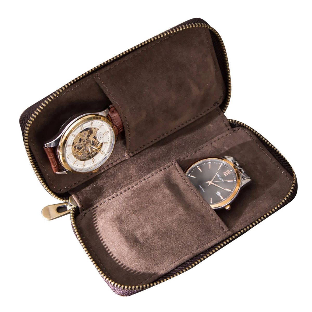 Genuine Cowhide Leather Watch Pouch for Retro Watches (Universal)