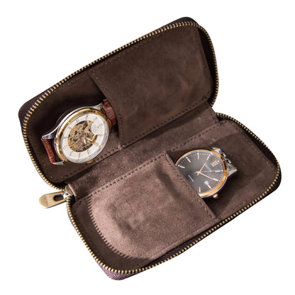 Genuine Cowhide Leather Watch Pouch for Retro Watches (Universal)