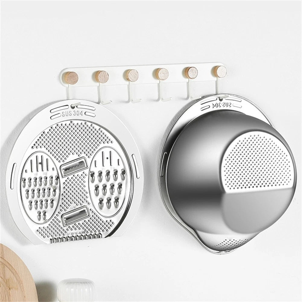 Multi-use Grater Lid for Food Preparation Kitchen Tool