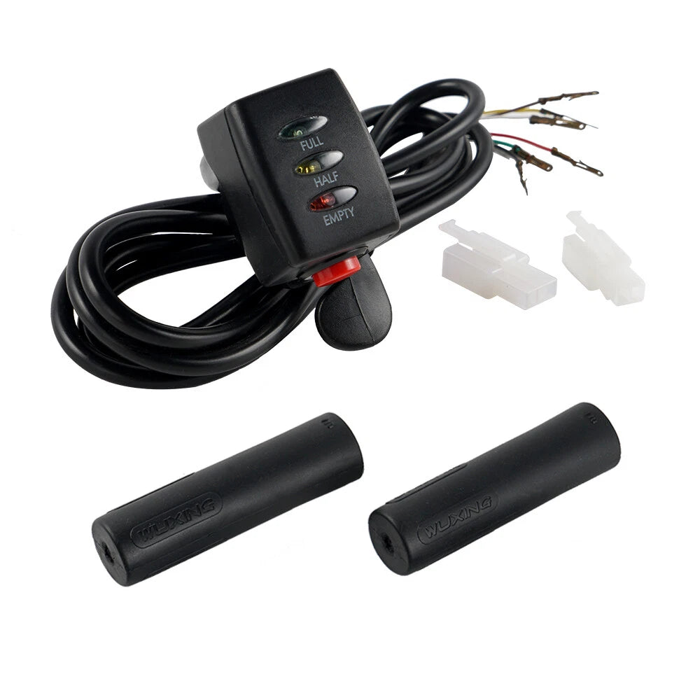 Throttle Thumb Grip 6 Pin for Electric E-Scooter E-Bike E-Motorcycle (24V)