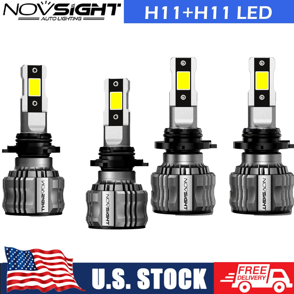 4X H11 LED Headlight Kit for
