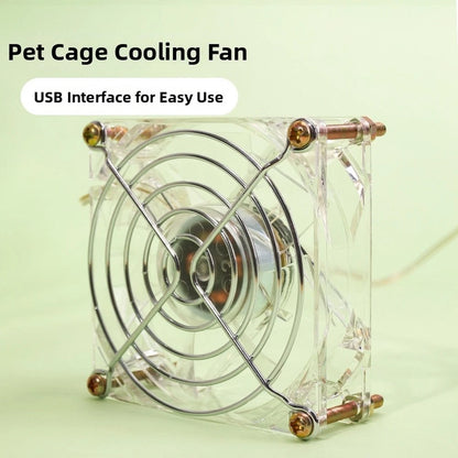 2X USB Pet Fan for Small Animals - Hamsters, Cats, Dogs Cages