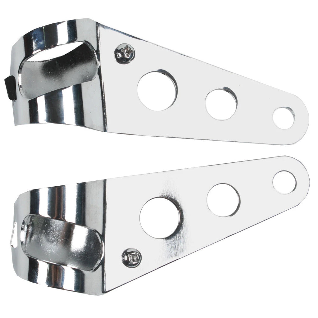 Headlight Mounting Bracket Fork Ears for Cafe Racer Bobber Chopper (28/31/34 mm)