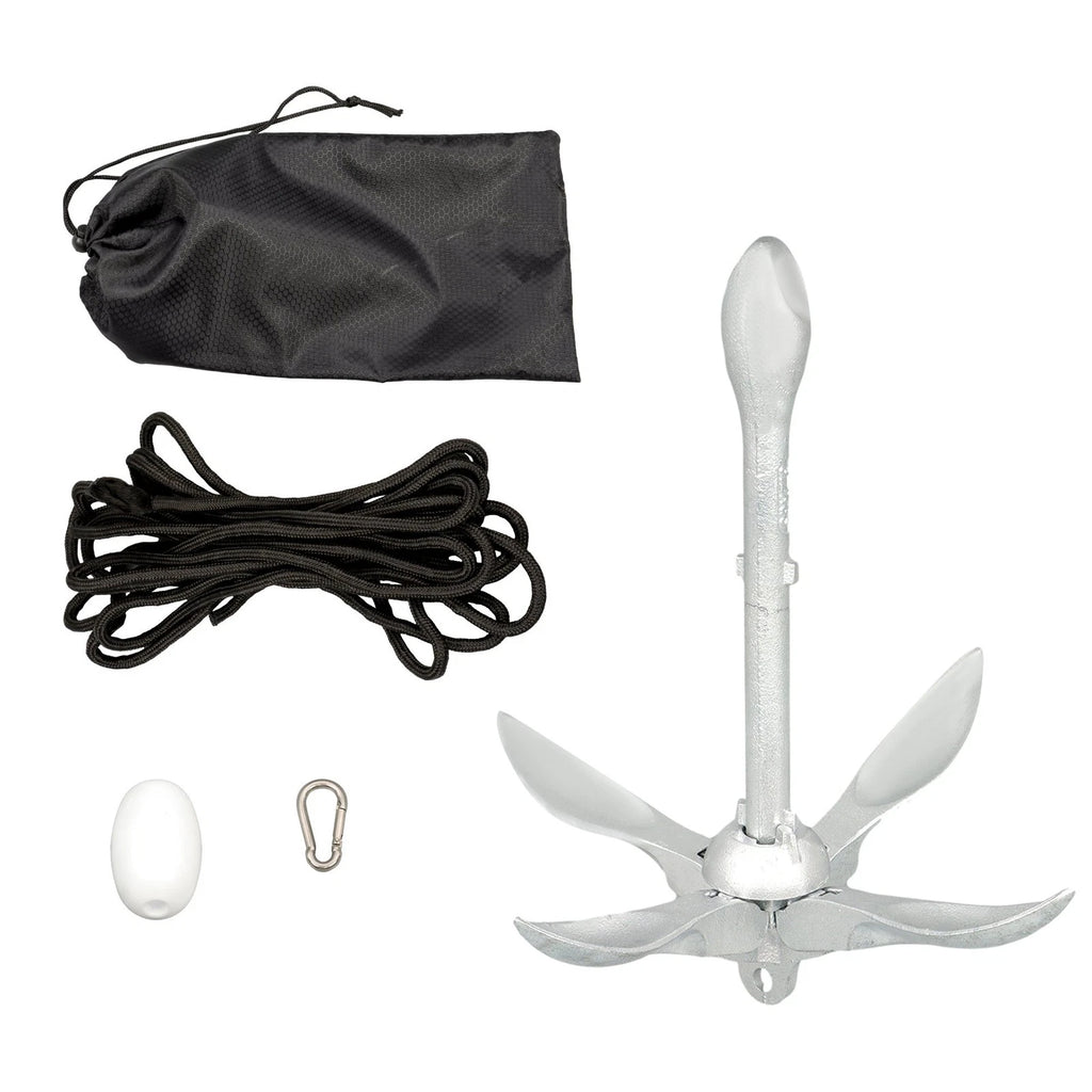 Folding Grapnel Anchor Kit for Kayak (1 Pack)