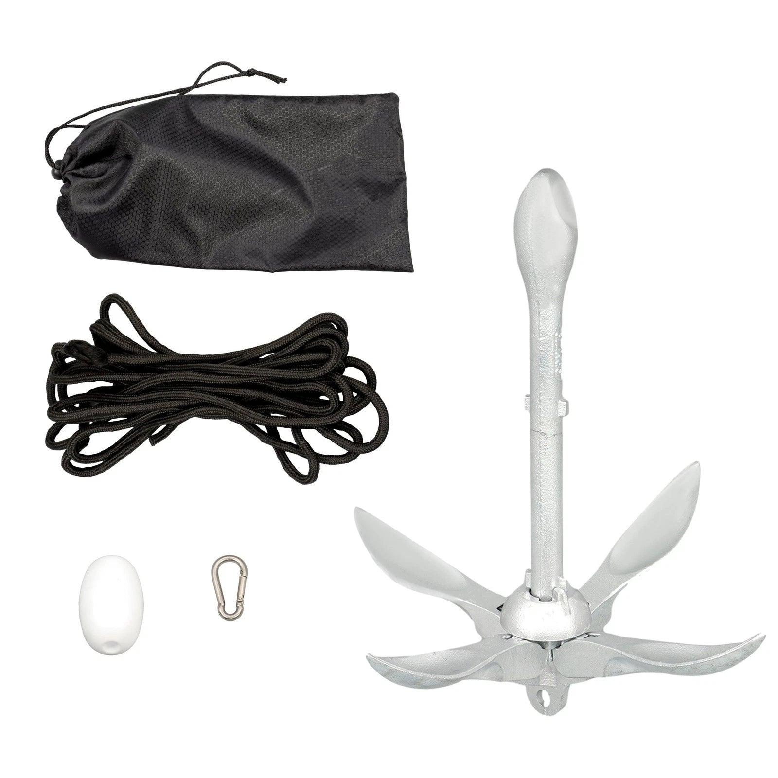 Folding Grapnel Anchor Kit for Kayak (1 Pack)