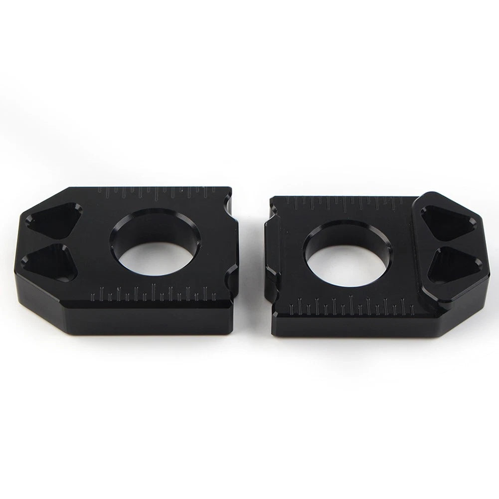 CNC Rear Chain Adjuster Axle Block for Suzuki DRZ400SM (2004–2015) - Black