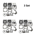 Set of 3 Carburetor Gasket Repair Kits for Walbro K10-WZ K1-WZ WZ Series