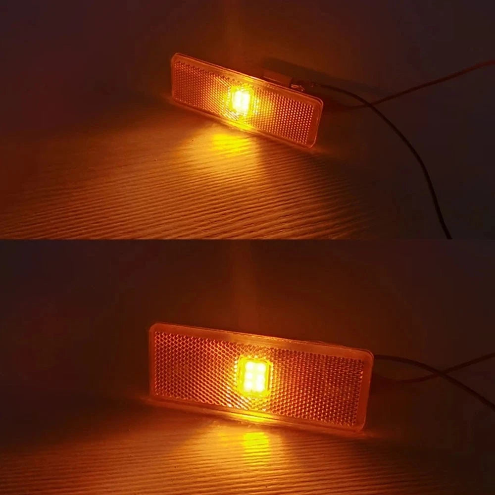 6X Side Marker Indicator Flasher Lights for Mercedes Actros Antos
