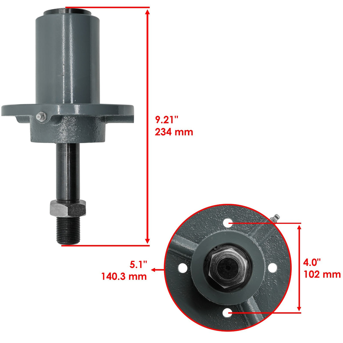 Deck Spindles Replacement Kit for Dixie Chopper 50 inch and 60 inch (1996–)