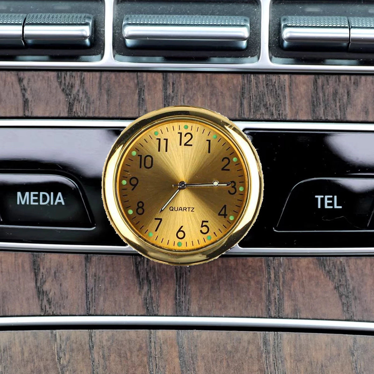 3 Pack 40mm Car Clocks with Luminous Feature for Dash (Car & Marine)