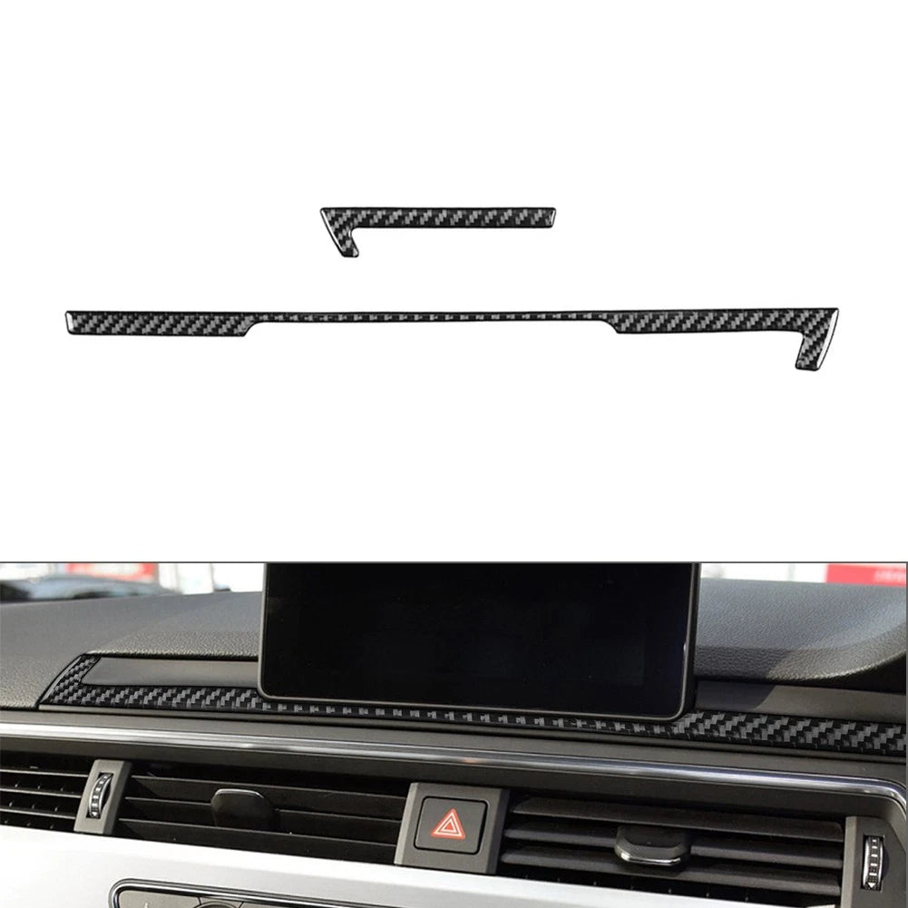 Carbon Fiber Navigation Frame Cover Trim For Audi A4 A5 S4 S5 RS4 RS5