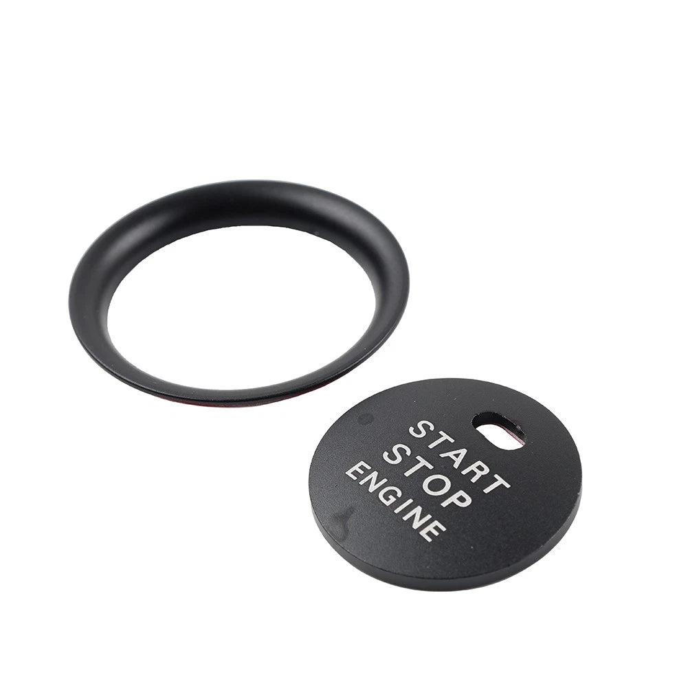 2X Black Engine Start Push Button Cover Ring Trim for Mazda 3 (2014–2019)