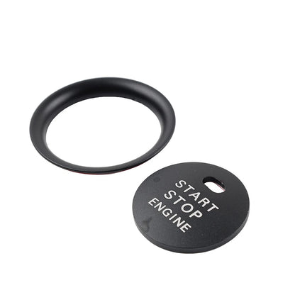 2X Black Engine Start Push Button Cover Ring Trim for Mazda 3 (2014–2019)