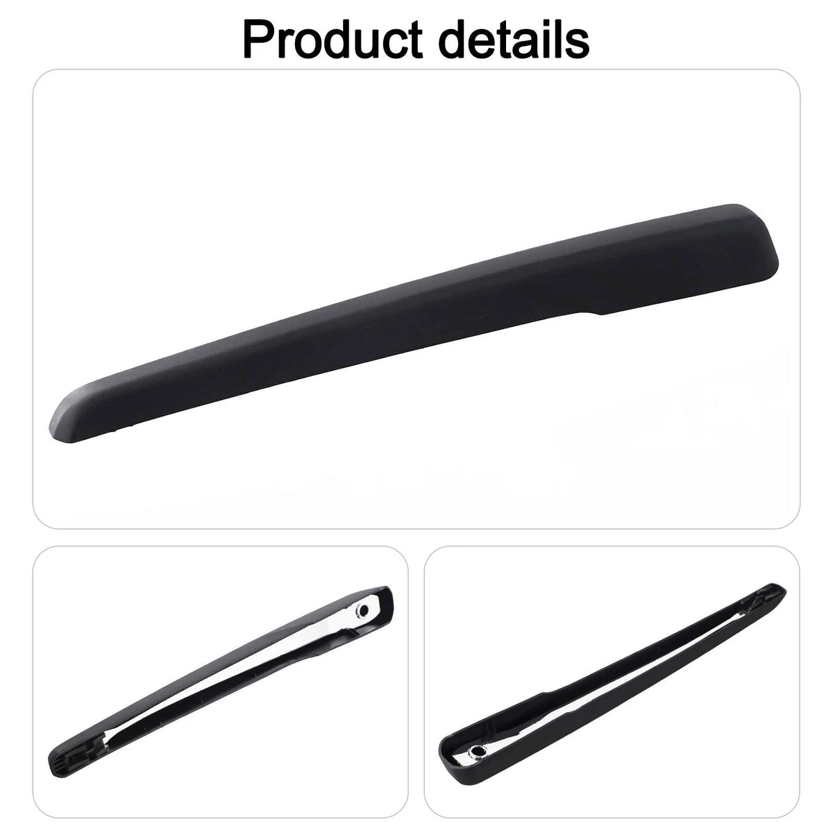 Black Rear Wiper Cover for Porsche Panamera and Cayenne (2018–Present)