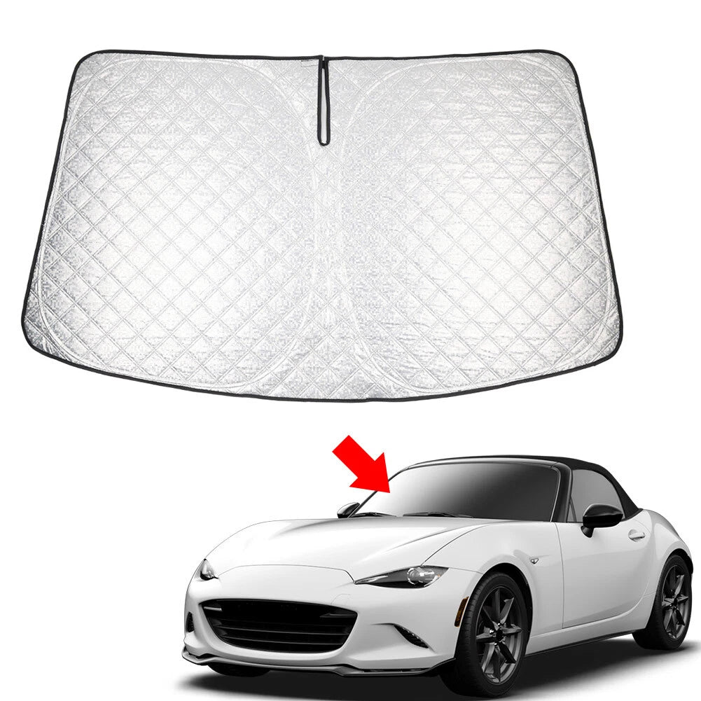 Foldable Windshield Sun Shade Visor for Mazda MX-5 Miata (2017–2019)