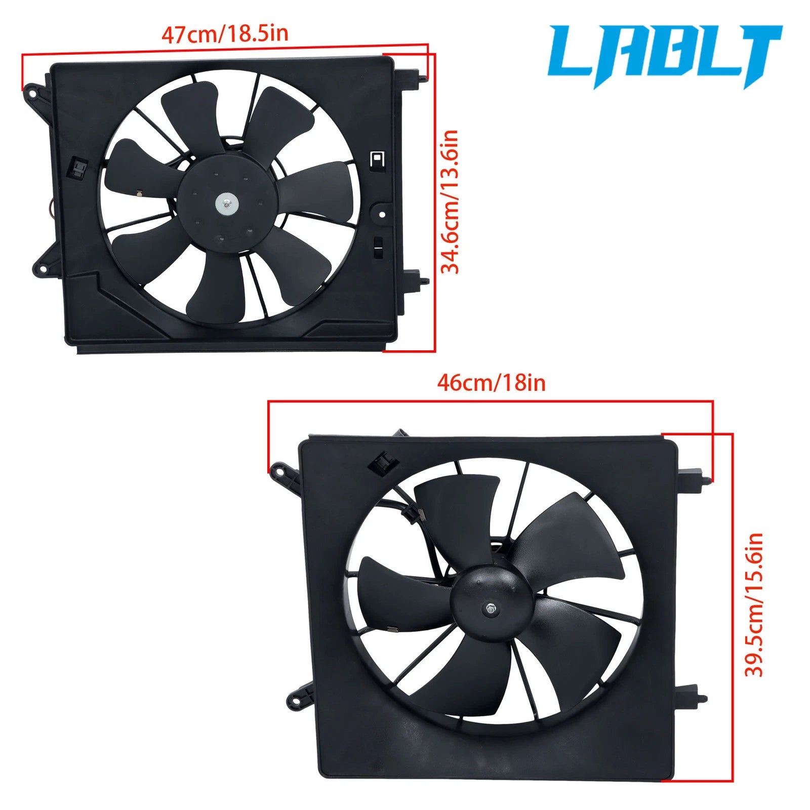 A/C Condenser and Radiator Cooling Fan for Honda Element (2007–2011)