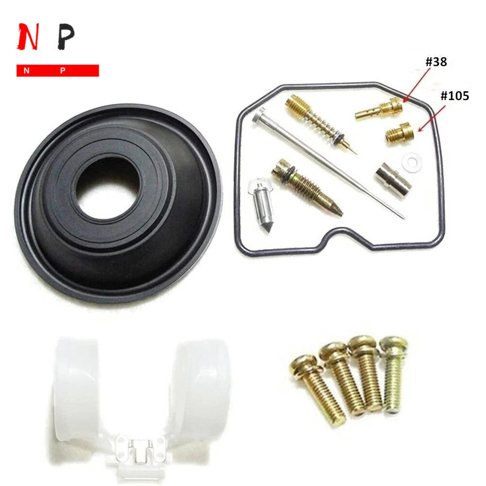 Carburetor Rebuild Kits for Kawasaki ZZR250 EX250H (#105 Jet Diaphragm Float)