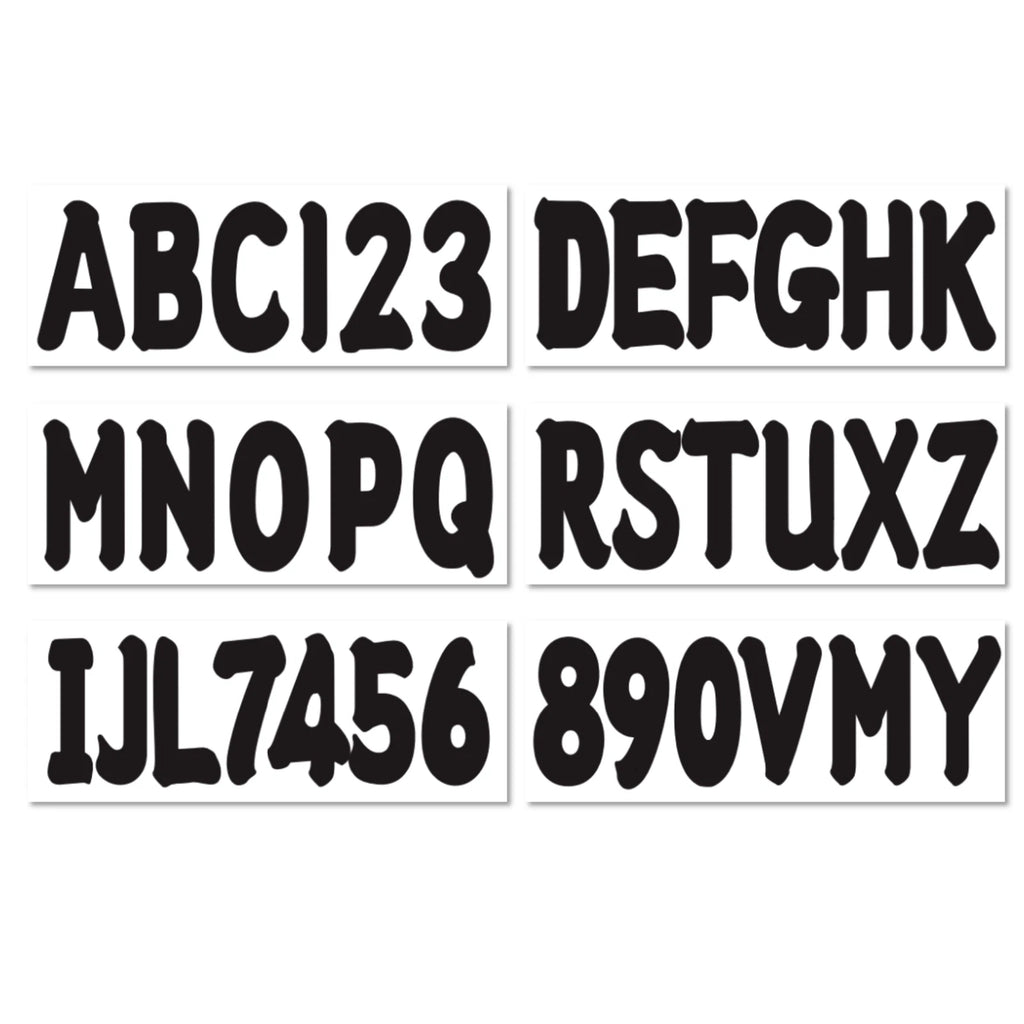 Boat Registration Number Decal Sticker