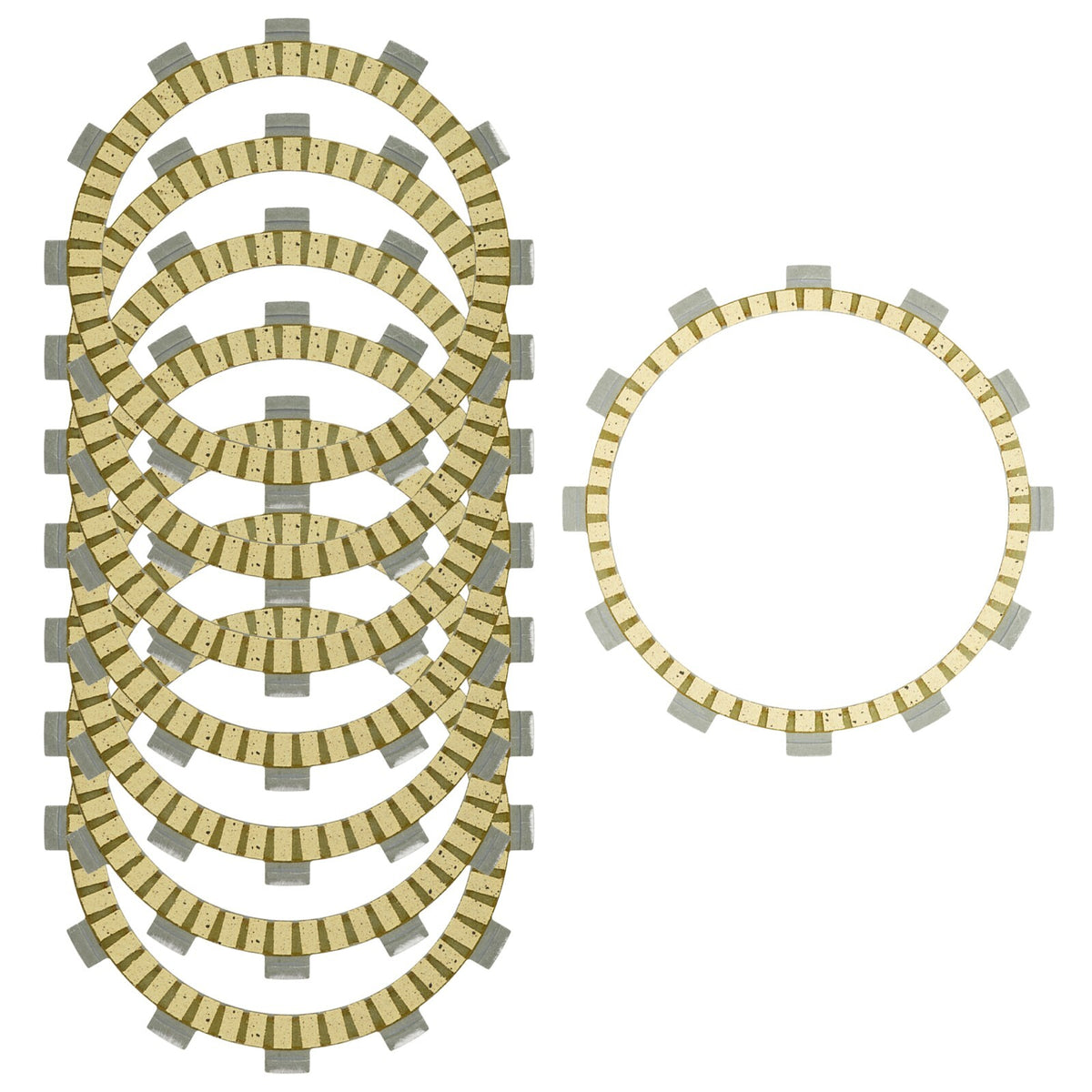 Clutch Friction Plates Replacement for Yamaha XJ550 Maxim (1981–1983)