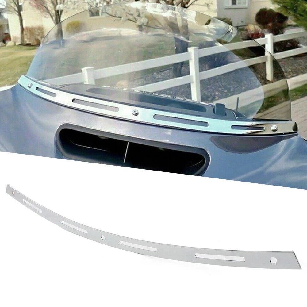 Slotted Batwing Front Windshield Trim Fit Harley Electra Street Glide 1996-2013