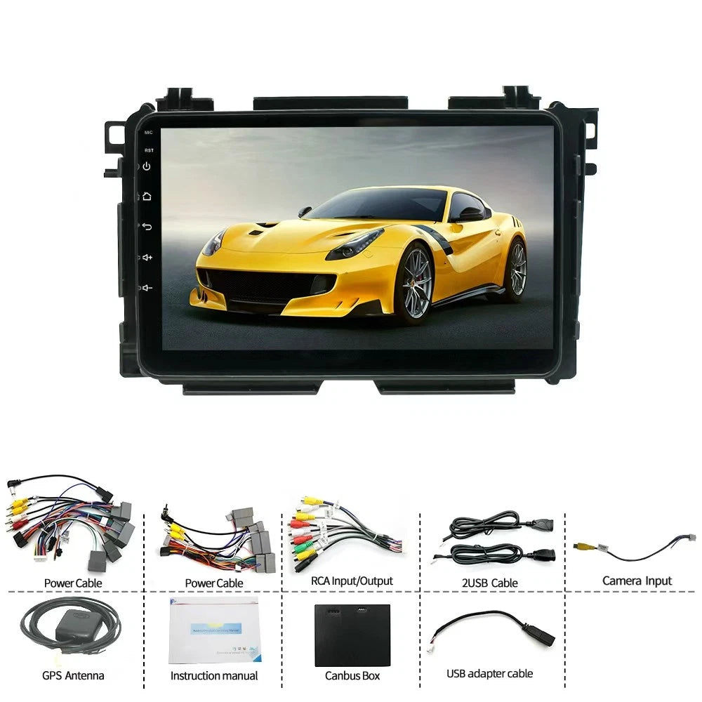 9'' Car Stereo GPS Navigation Head Unit for Honda Vezel HR-V (2015–2022)