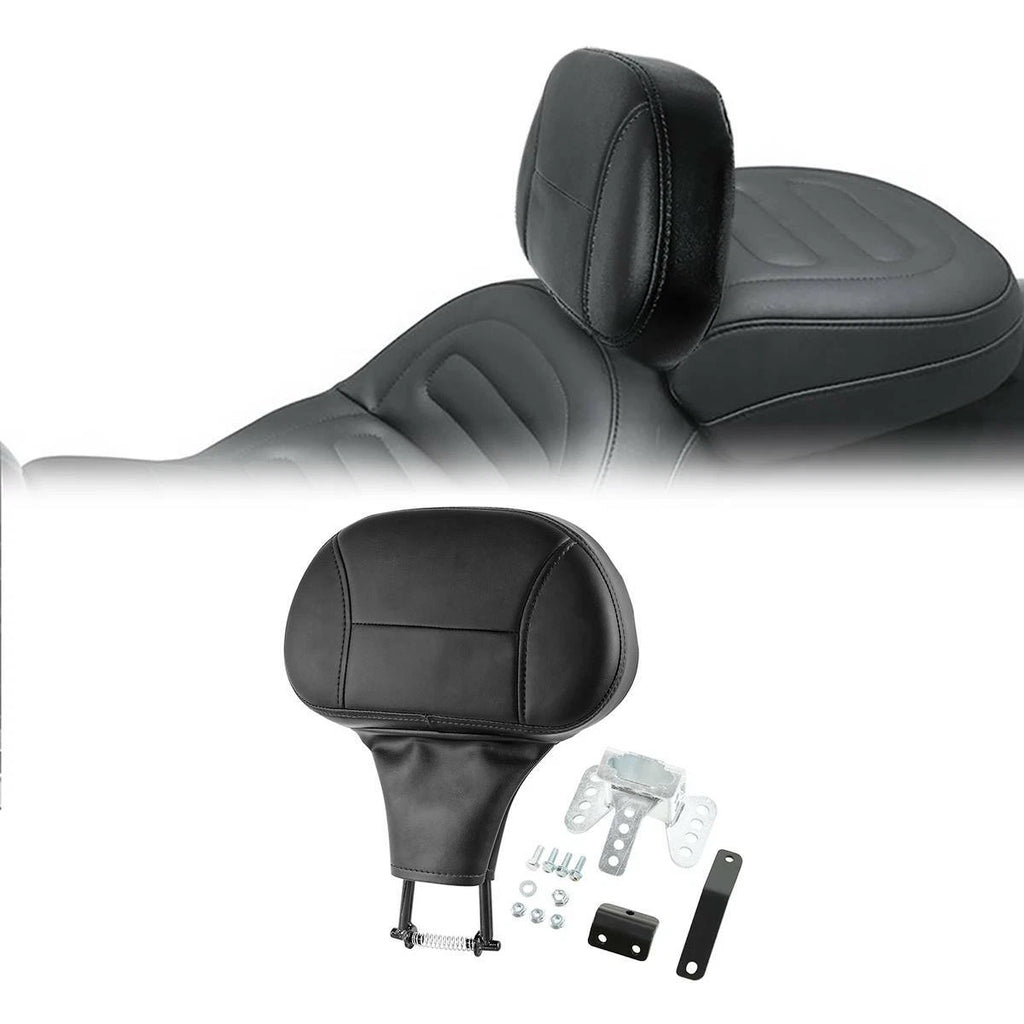 Black Front Driver Rider Backrest for Harley Electra Road Glide (2009–2026)