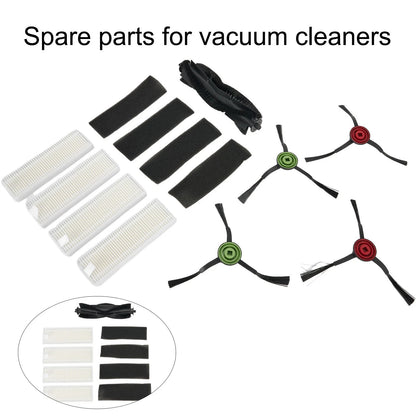 Set of 3 Side Brushes & Filter & Roll Brush for Lubluelu SG60 Robot Vacuum