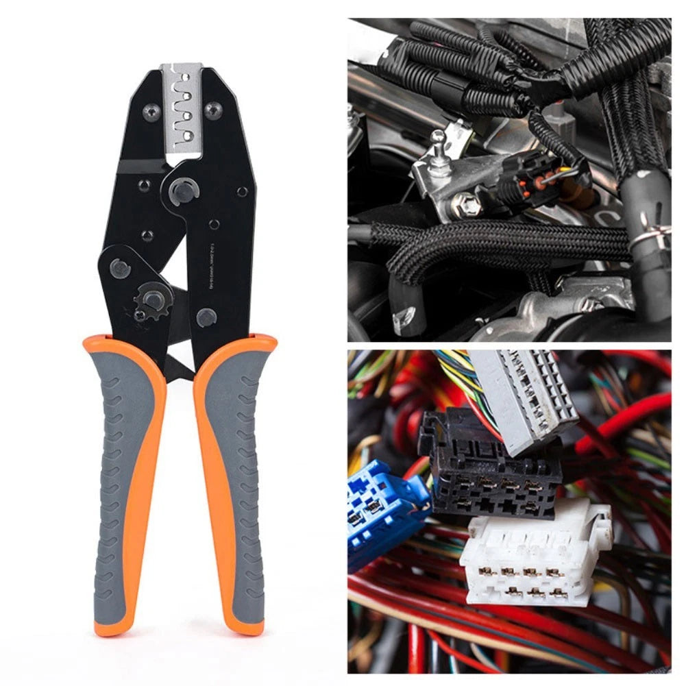 Ratchet Mechanism Crimping Pliers for Waterproof Terminal Crimp