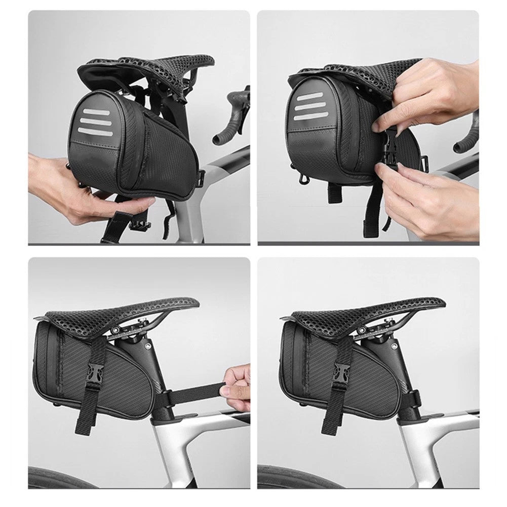 Cycling Safety Bag for Bicycle Rear (Increased Capacity, Light-hanging Design)
