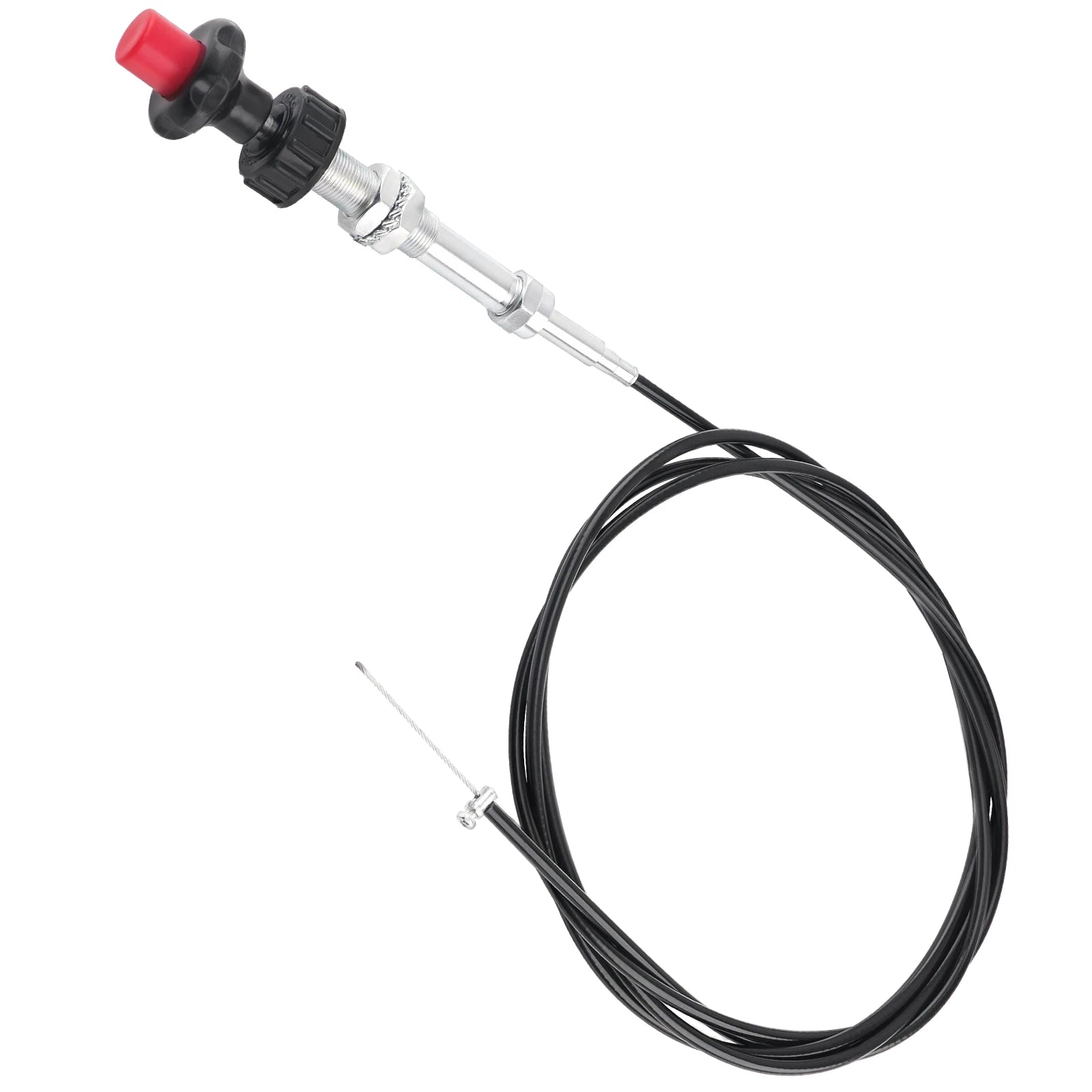 Adjustable Lock Control Cable with Black Knob for