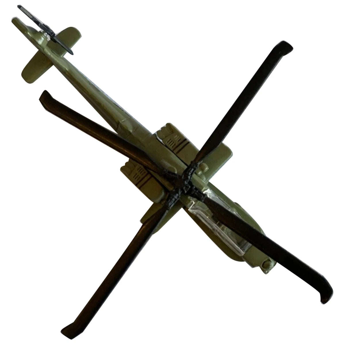 Collectible AH-64 Apache Helicopter Model 13cm Alloy Construction