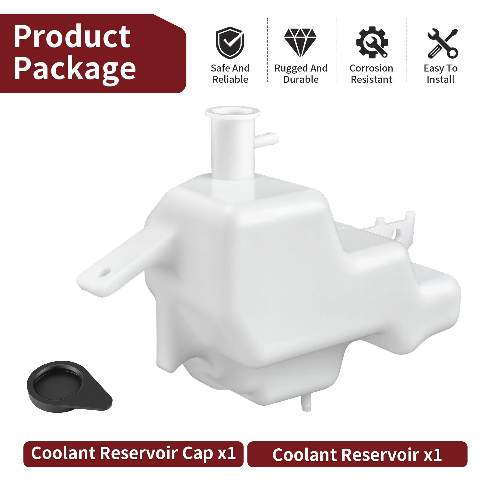 Coolant Reservoir for Kawasaki Ninja ZX6R ZX636 / Ninja ZX6RR ZX600 (2003–2004)