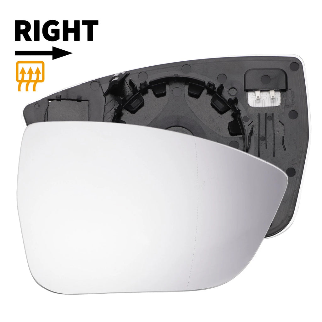 Right Side Heated White Mirror Glass for SEAT Ateca, Tarraco (2016–2022)