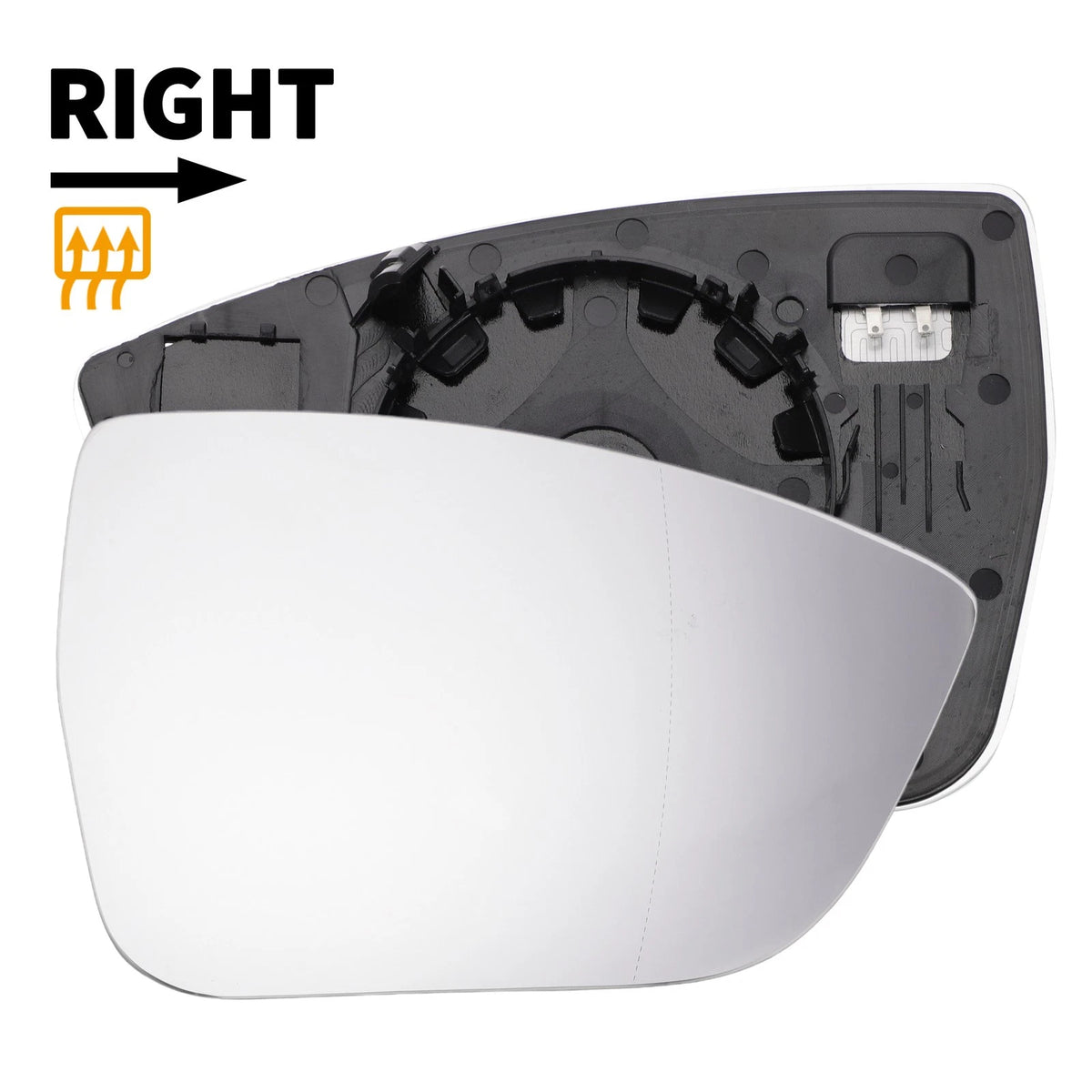 Right Side Heated White Mirror Glass for SEAT Ateca, Tarraco (2016–2022)