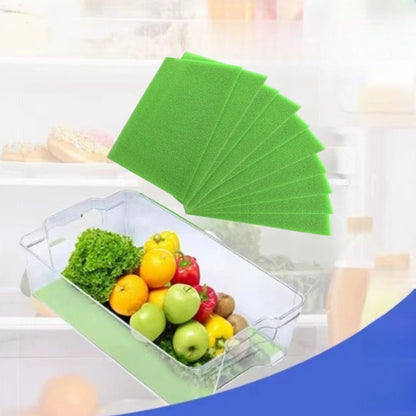 10 Pack Cushioned Refrigerator Mats for Produce Air Circulation